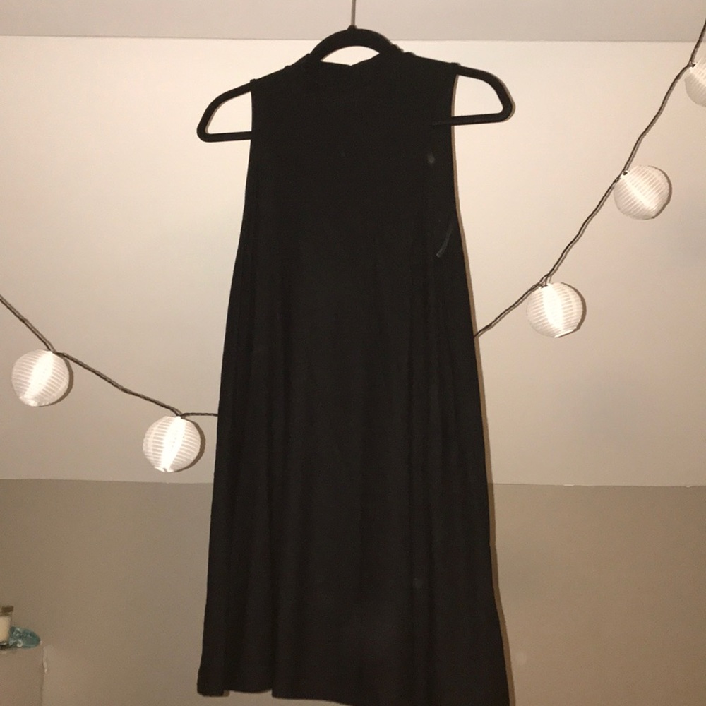 Topshop Black Halter Dress